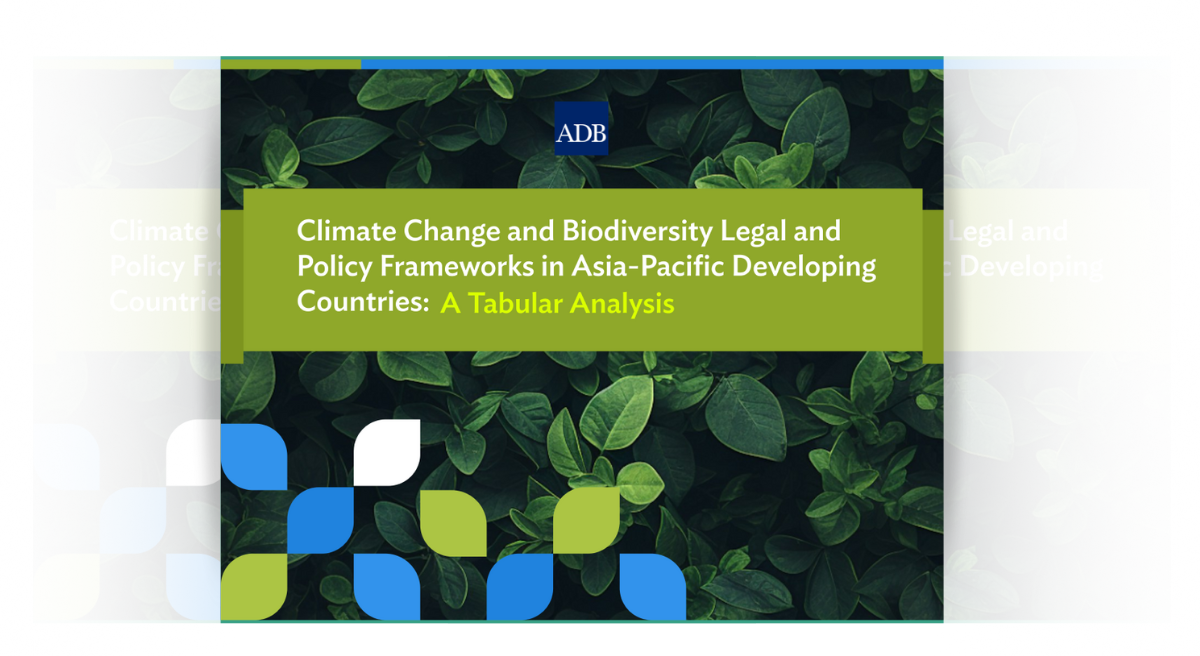 Climate Change and Biodiversity Legal and Policy Frameworks in Asia-Pacific Developing Countries