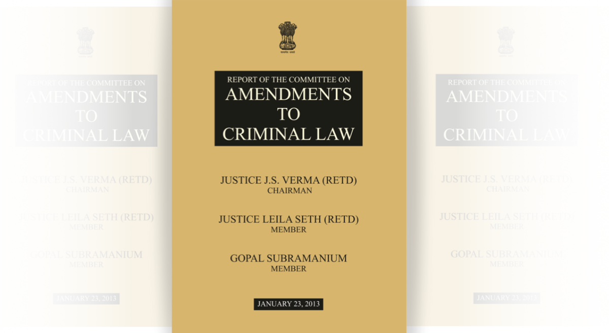 Report of the Committee on Amendments to Criminal Law