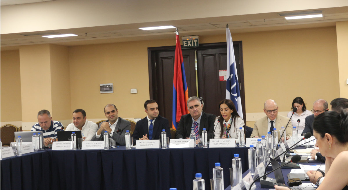 Photo: ADB and Armenian experts working on the draft insolvency code