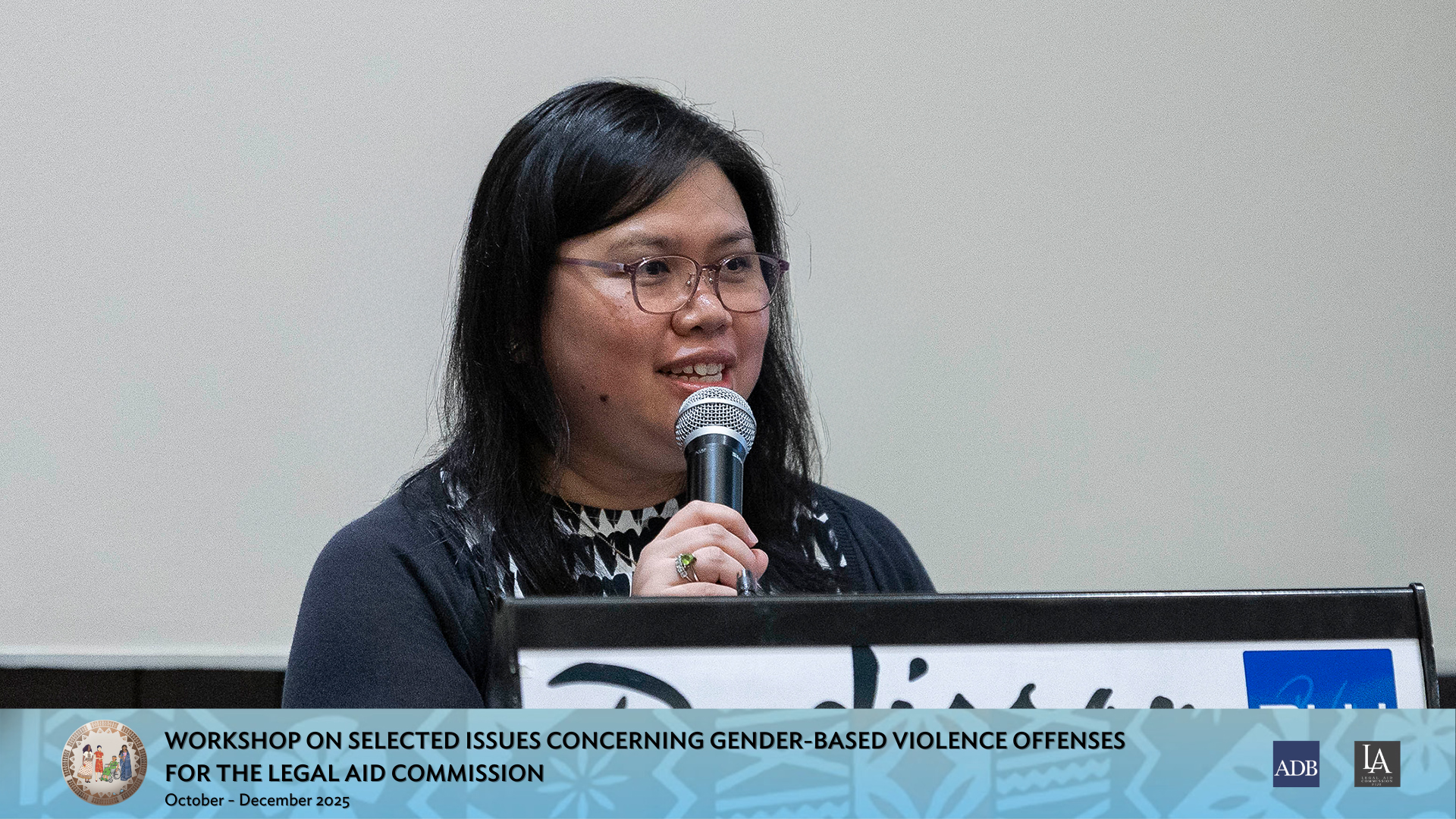 ADB Counsel Maria Cecilia T. Sicangco acknowledged Fiji’s progress in reforming GBV-relevant legislation