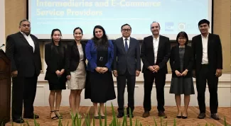 The Asian Development Bank conducted a two-day stakeholders’ consultation workshop on the draft prakas on the Code of Conduct on the Intermediaries and E-Commerce Service Providers.