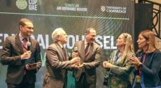 General Counsel Thomas M. Clark was awarded the prestigious Climate Law & Governance Global Leadership Award during COP28 in Dubai.