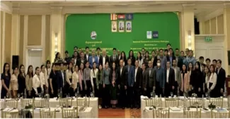 Participants at the National Research and Policy Dialogue workshop, Phnom Penh, Cambodia, 26-27 October 2023