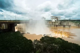Dam on the Dong Nai River in Viet Nam.