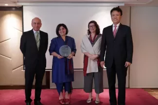 Group photo from ADB's Governance Thematic Group Awards.