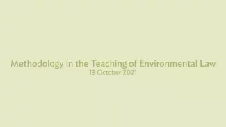 Environmental Law Teachers Online Training Program: Methodology in the Teaching of Environmental Law