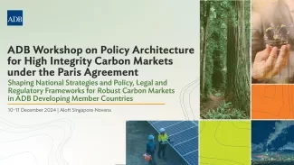 ADB Workshop on Policy Architecture for High Integrity Carbon Markets under the Paris Agreement